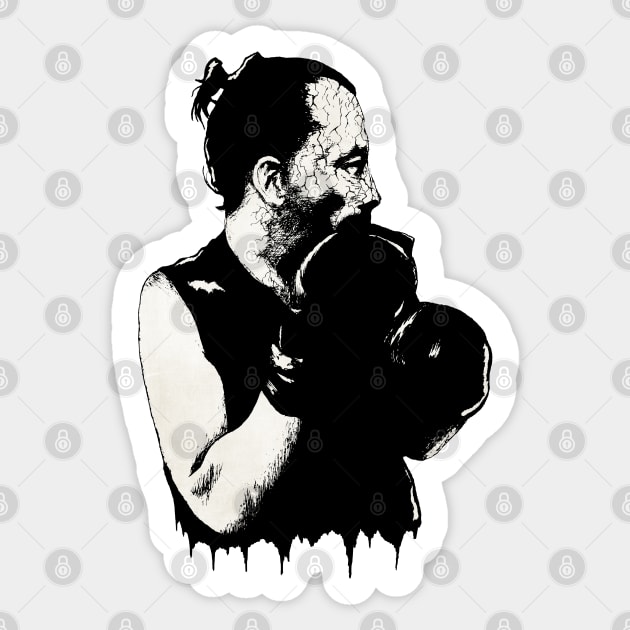 Thom Yorke Portrait Art Sticker by surmind